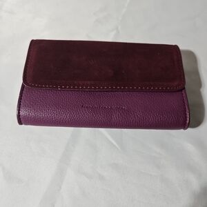 French Conection Purple Wallet. 7 in.